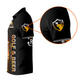 Maxcorners Swing Swear Drink Repeat Funny Golf Polo Shirt, Mens Golf Gift, Golf Lover Gift