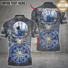 Maxcorners Darts Skull Lightning Dartboard Multicolor Customized Name, Team Name 3D Shirts