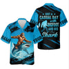 Maxcorners Just A Casual Day With Bigfoot And His Shark Fishing UPF Shirts, Funny Fishing Shirt, Presents For Fishermen