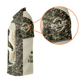 Maxcorners Not All Who Wander Are Lost Bigfoot Custom Men's Golf Polo Shirt, Golfing Apparel, Golf Gifts For Men