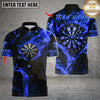 Maxcorners Darts Skull Flame Dartboard Design Multicolor Customized Name, Team Name 3D Shirts