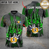 Maxcorners Billiard Monster Claw Scratch Personalized Name, Team Name 3D Shirt (4 Colors)
