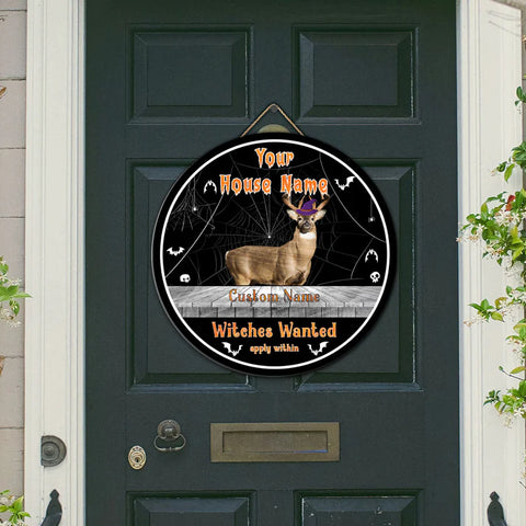 Maxcorners White-tailed Deer Halloween Wooden Sign