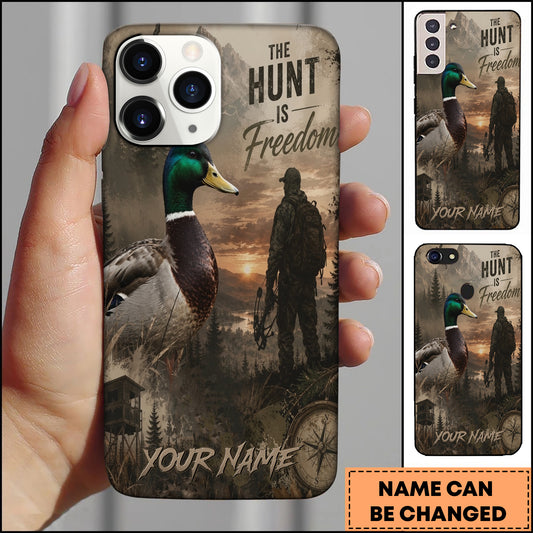 Maxcorners Duck Hunting Freedom Wilderness Personalized Nam 3D Phone Case