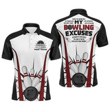 Maxcorners Bowling Excuses Customized Name 3D Shirt