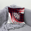 Maxcorners Darts Classic Plaid Target Multicolor Customized Name 3D Pillow