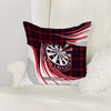 Maxcorners Darts Classic Plaid Target Multicolor Customized Name 3D Pillow
