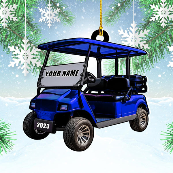 Maxcorners Personalized Golf Cart Ornaments, Golf Keychain, Funny Golf Accessories, Gift For Golf Lovers