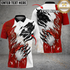Maxcorners Savage Swing Golf Polo Personalized Name, Team Name 3D Shirt (4 Colors)