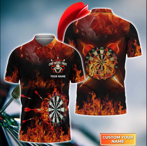 Maxcorners Dart Personalized Name One More Fire Dart  3D Shirt