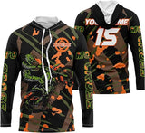 Maxcorners Camo Motocross Xtreme Customize Name And Number 3D Shirts