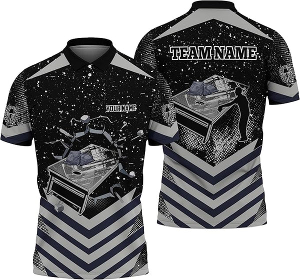 Maxcorners Custom Name Flame Cornhole Break Pattern 3D Shirt For Team