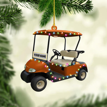 Maxcorners Personalized Golf Cart Ornaments, Golf Keychain, Funny Golf Accessories, Gift For Golfers