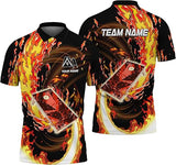 Maxcorners Fire Breath Custom Name Cornhole Pattern 3D Shirt For Team