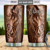 Maxcorners Gallop of Freedom Horse Personalized Name Tumbler