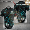 Maxcorners Billiard Black Panther Power 8 Ball Multicolor Customized Name, Team Name 3D Shirt