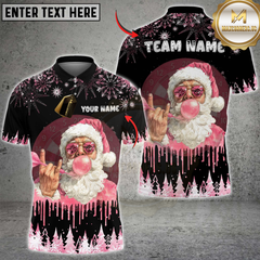 Maxcorners Darts Santa Bubblegum Multicolor Customized Name, Team Name 3D Shirt