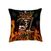 Maxcorners Darts Till Death Grim Reaper Flame Multicolor Customized Name 3D Pillow