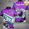Maxcorners Bowling Strike Teddy Green Splash Multicolor Customized Name, Team Name 3D Shirts
