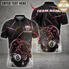 Maxcorners Billiard Black Panther Power 8 Ball Multicolor Customized Name, Team Name 3D Shirt