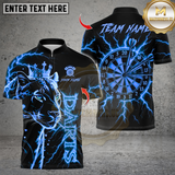 Maxcorners Leopard King With Dartboard Multicolor Customized Name, Team Name 3D Shirts