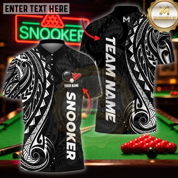 Maxcorners Billiard Shirt Abstract Camo Pattern Art Customized Name 3D Shirt