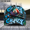 Maxcorners Billiard Ball 8 Graffiti Street Personalized Name 3D Cap (6 Colors)