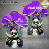 Maxcorners Billiards Cute Panda 8 Ball Multicolor Customized Name, Team Name 3D Shirt