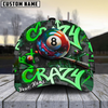 Maxcorners Billiard Ball 8 Graffiti Street Personalized Name 3D Cap (6 Colors)