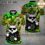 Maxcorners Graffiti Wolf Darts Multicolor Customized Name, Team Name 3D Shirts