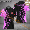 Maxcorners Golf Line Breaker Multicolor Option Customized Name, Team Name 3D Polo Shirt