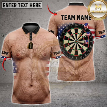 Maxcorners Darts Funny Pale Body Dartboard Personalized Name 3D Unisex Shirt