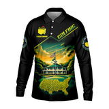 Maxcorners Custom Augusta Golf Course Polo Shirt, Golfing Apparel, Mens Golf Gift, Funny Golf Shirt