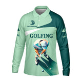 Maxcorners Can't Work Today Feelin Under Par Custom Men's Golf Polo Shirt, Funny Golf Shirt, Gift For Golfers