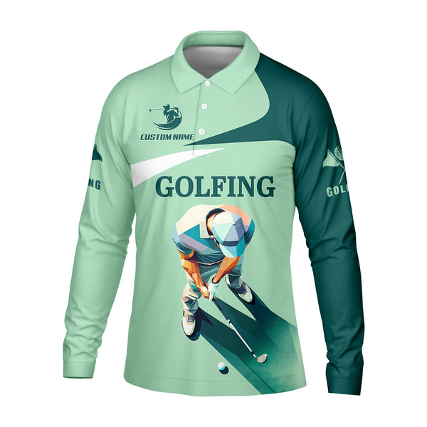 Maxcorners Can't Work Today Feelin Under Par Custom Men's Golf Polo Shirt, Funny Golf Shirt, Gift For Golfers