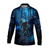 Maxcorners Not All Who Wander Are Lost Bigfoot Men's Golf Polo Shirt, Funny Golf Shirt, Dad Golf Gift