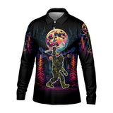 Maxcorners Bigfoot Funny Mens Golf Polo Shirt, Father's Day Golf Gifts