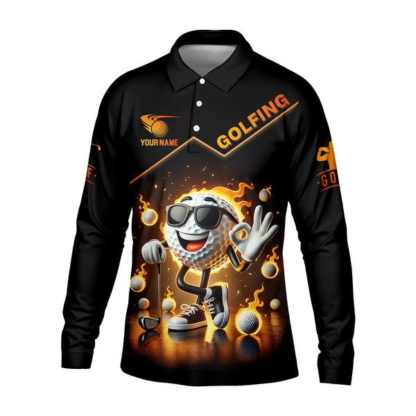 Maxcorners It Takes a Lot of Balls to Golf the Way I Do Custom Men's Golf Polo Shirt, Funny Golf Shirt, Dad Golf Gift