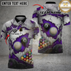 Maxcorners Billiards 8 Ball Shattered Illusion Pool Personalized Name Shirt (6 Colors)