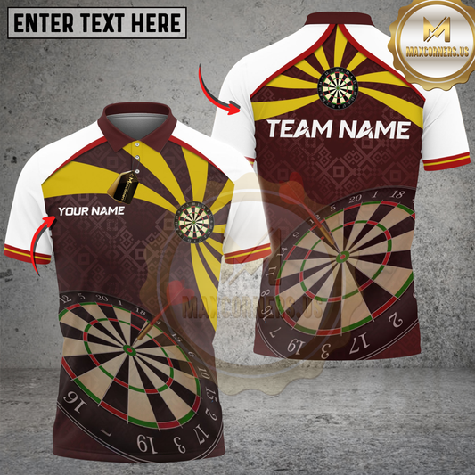 Maxcorners Darts Swing Board Personalized Name, Team Name Unisex Shirt (4 Colors)