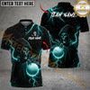 Maxcorner Thunder Reaper Golf Polo Shirt Customized Name, Team Name 3D Shirts (4 Colors)