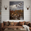 Maxcorners Waterfowl Hunting Dogs Under Dramatic Sky Personalized Name Canvas