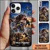 Maxcorners Duck Hunting German Shorthaired Pointer American Flag Marsh Adventure Personalized Name 3D Phone Case - Deutsch Drahthaar
