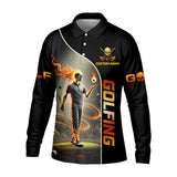 Maxcorners I Was One Under Today Custom Men's Golf Polo Shirt, Funny Skull Golf Shirt, Dad Golf Gift