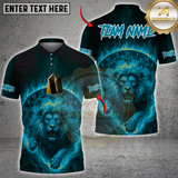 Maxcorners Darts Fire Lion Multicolor Customized Name, Team Name 3D Shirts
