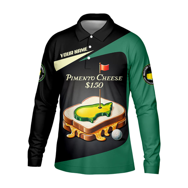 Maxcorners Pimento Cheese Augusta Golf Course Custom Men's Golf Polo Shirt, Funny Golf Gifts