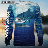 Maxcorners Great Barracuda Fishing Custom Name 3D Shirt