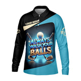 Maxcorners Always Wash Your Balls Custom Golf Shirts, Mens Golf Gift, Funny Golf Shirt