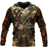 Maxcorners Deer Hunter's Field 3D Over Printed Hoodie