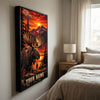 Maxcorners Moose Hunting Dramatic Mountain Sunset Personalized Canvas Wall Art